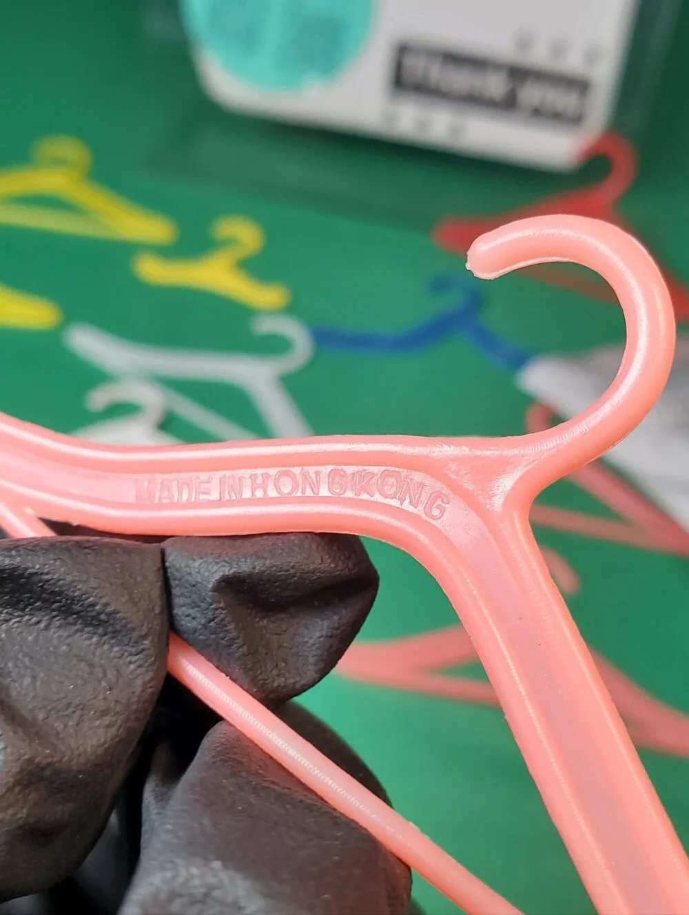 DOLL HANGER BONANZA! Lot of 15 Vintage Miniature Plastic Hangers
